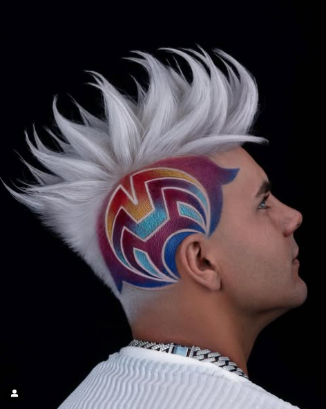 Airbrush Makeup fill in designs scalp