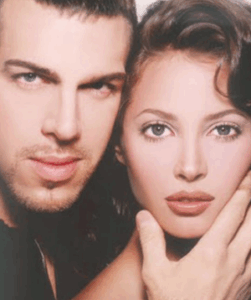 Kevyn Aucoin and Kate Moss