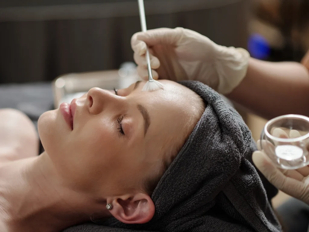 Esthetician Practicing