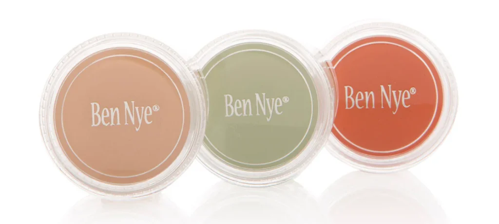 Image showing green color corrector makeup from Ben Nye